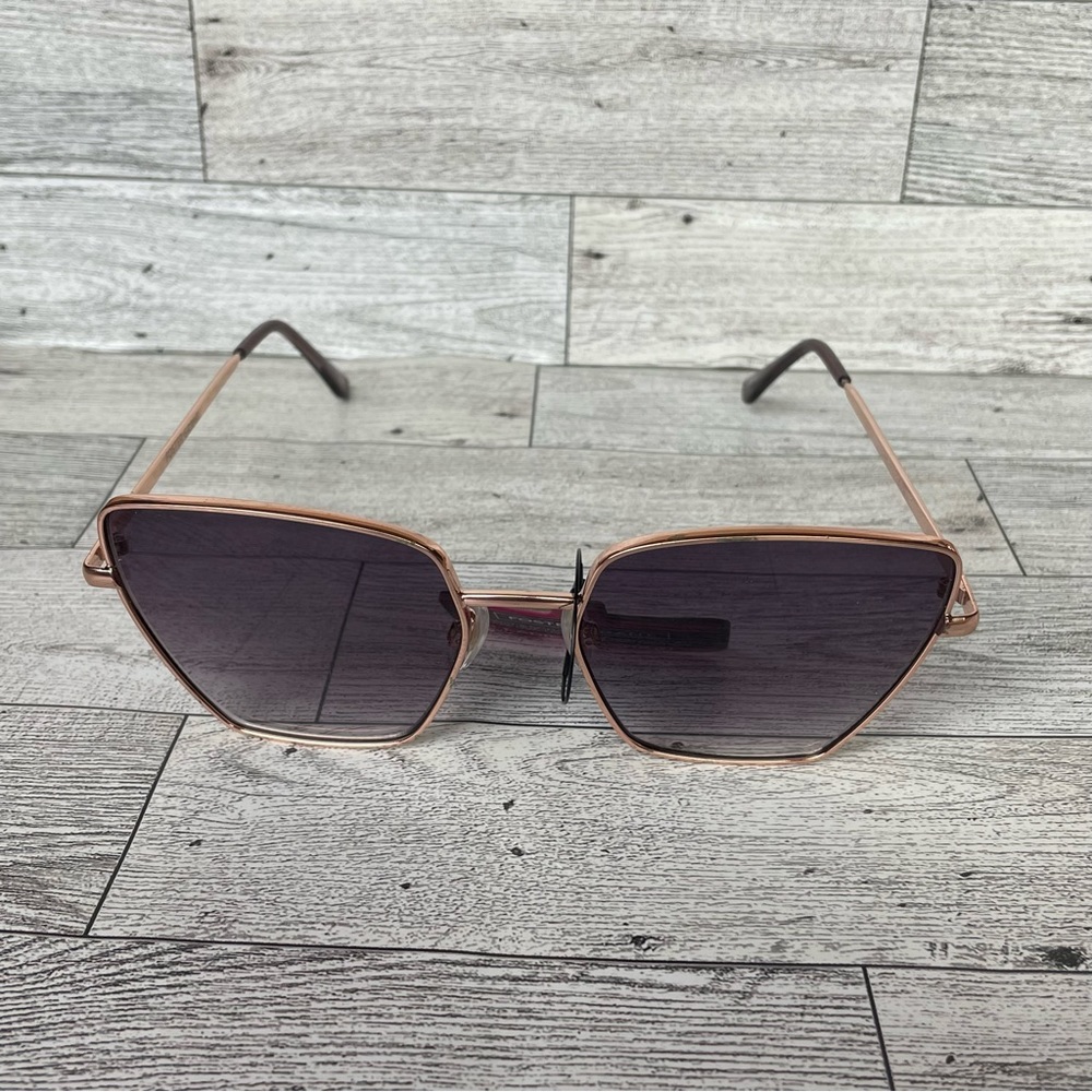 FOSTER GRANT LADIES CATEYE ROSE GOLD SUNGLASSES